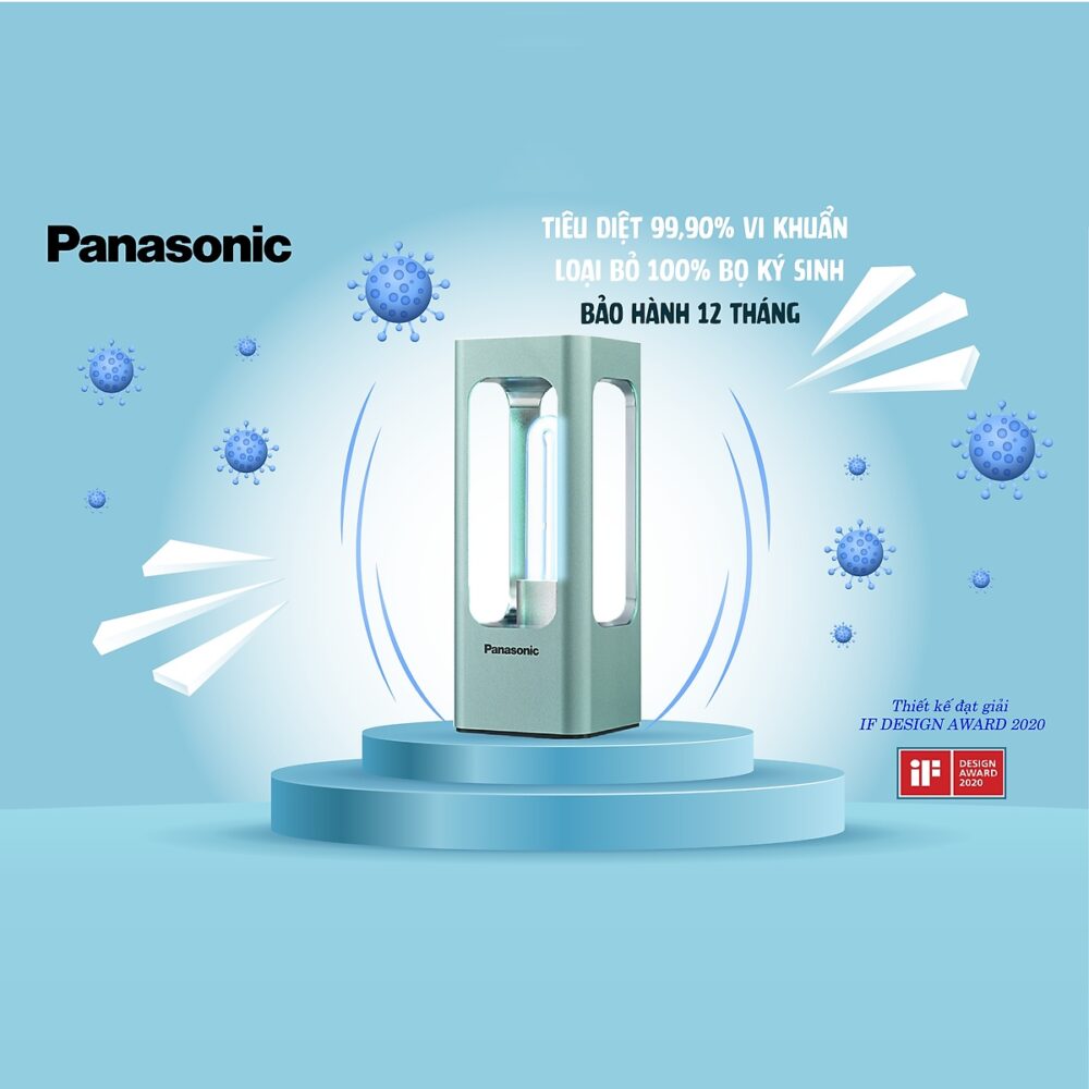 Ngoại hình của đèn diệt khuẩn Panasonic SJD3001T88A