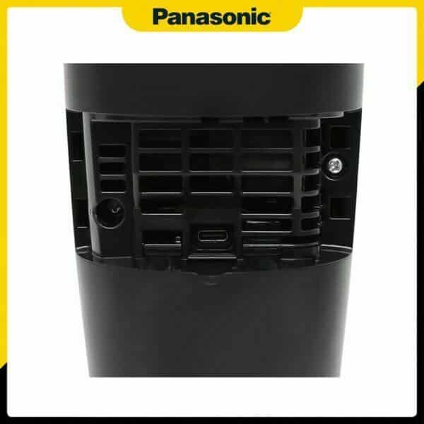 Cận cạnh phần động cơ lọc và cổng sạc của Máy lọc không khí ô tô Panasonic F-GPT01A