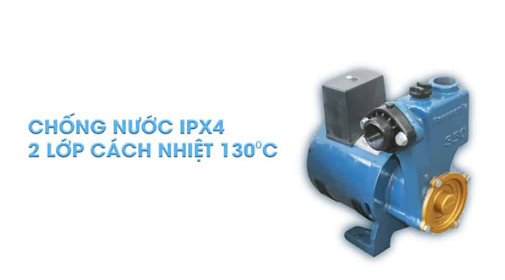 Máy bơm nước Panasonic GP-350JA-SV5 350W chống nước chuẩn IPX4 và 2 lớp cách nhiệt vô cùng an toàn