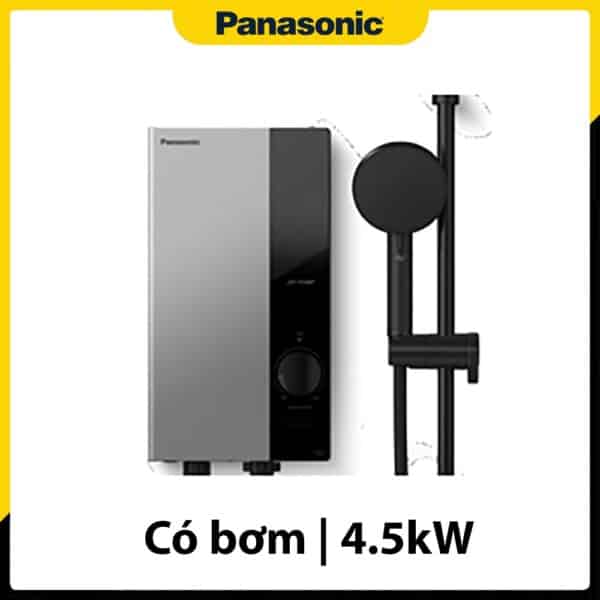Ngoại hình của Máy nước nóng trực tiếp Panasonic DH-4UP1VS màu bạc có bơm trợ lực