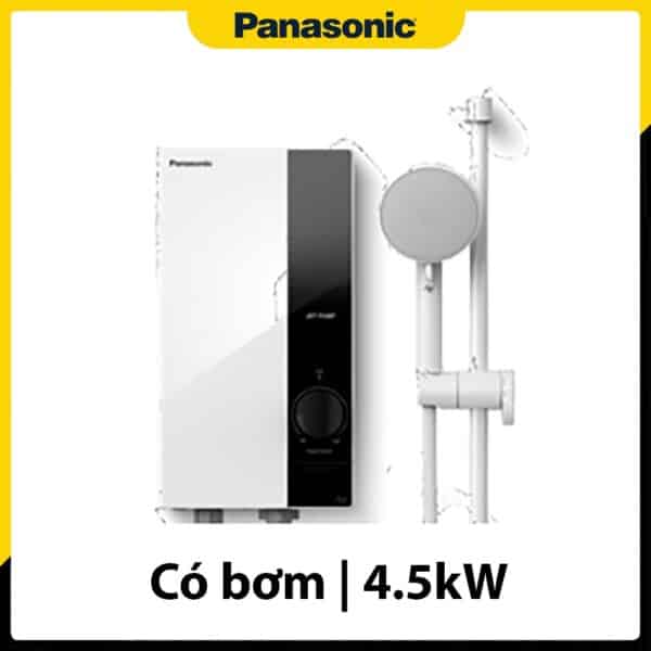Ngoại hình của Máy nước nóng trực tiếp Panasonic DH-4UP1VW màu trắng có bơm trợ lực