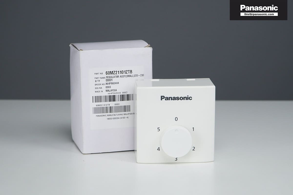 Hộp số quạt Panasonic có màu trắng hiện đại
