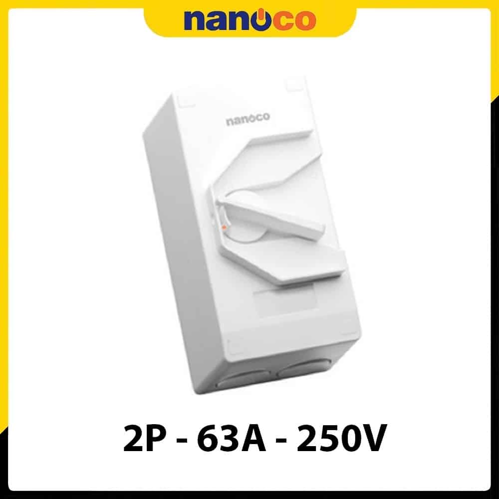 Mua Cầu dao cách ly kín nước Nanoco NIS263 giá rẻ tại Tổng kho Panasonic