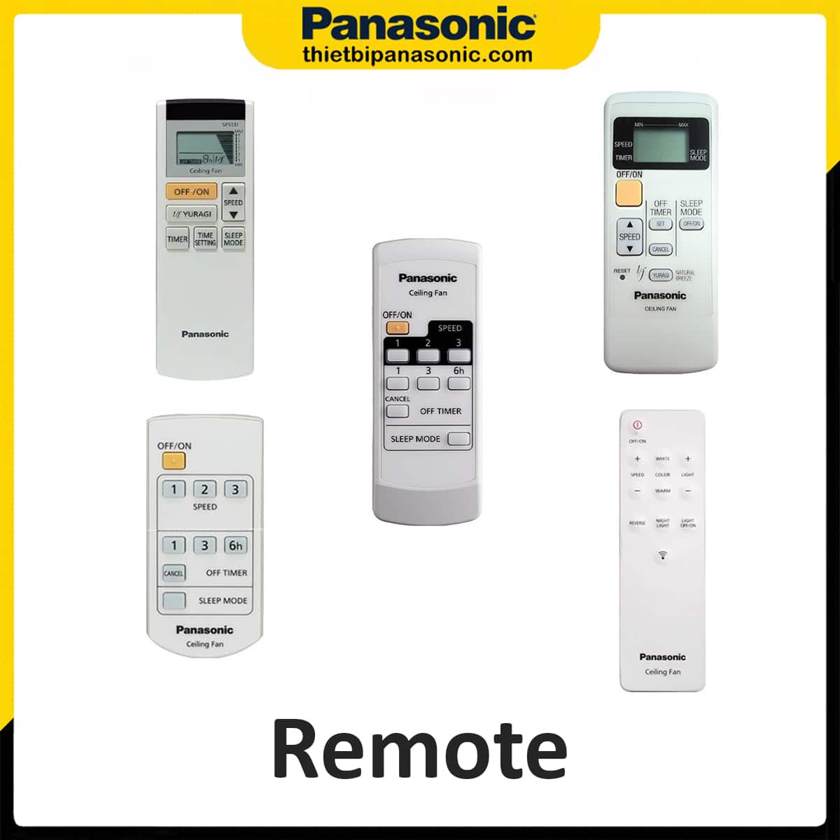Remote điều khiển quạt trần Panasonic