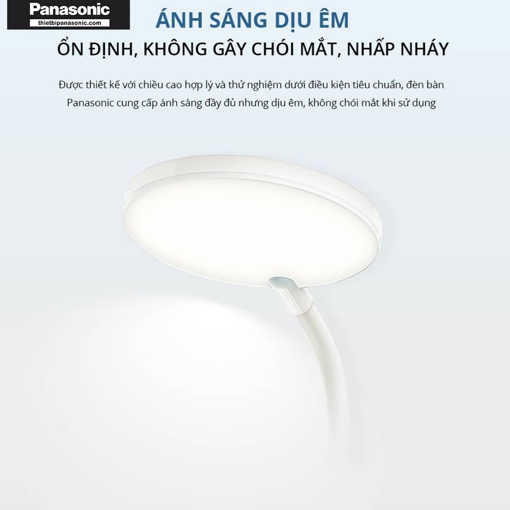 Đèn bàn Panasonic HHGLT0345L19 có ánh sáng dịu êm, ổn định, không gây chói mắt