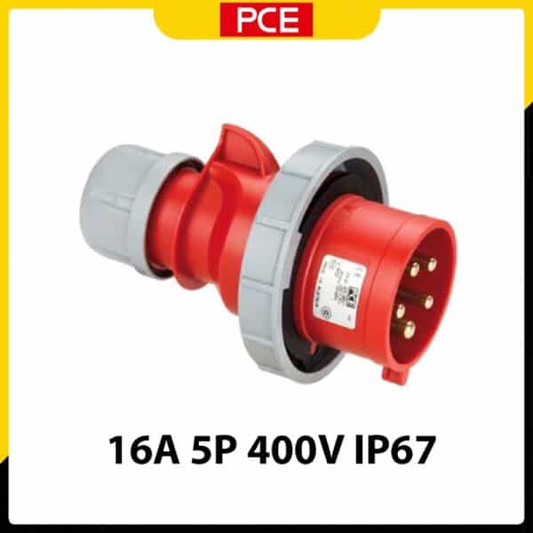 F0152-6 - Phích cắm di động kín nước 16A 5P 400V 6H IP67 | PCE