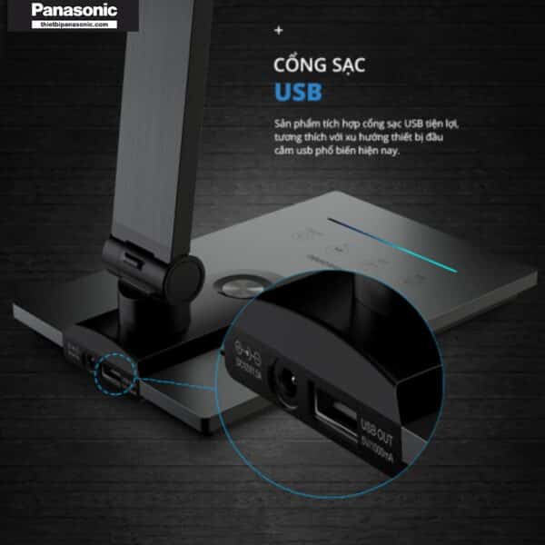 Đèn bàn Panasonic NNP63933191 tích hợp cổng sạc USB tiện lợi