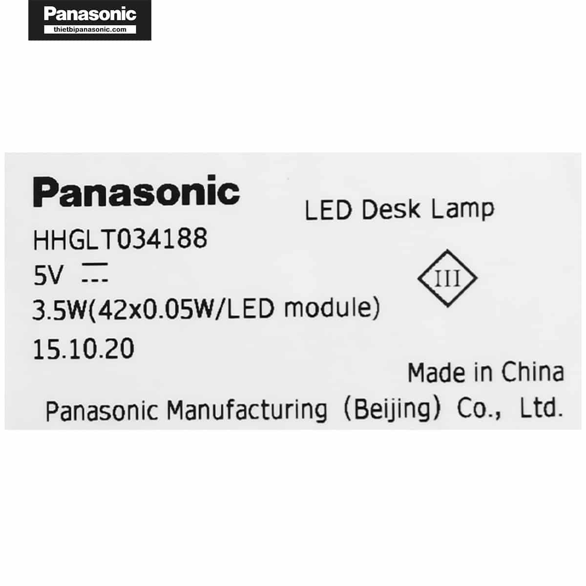 Tem sản phẩm của Đèn bàn Panasonic HHGLT034188