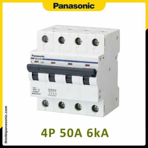 Ngoại hình của MCB 4P 50A 6kA Panasonic