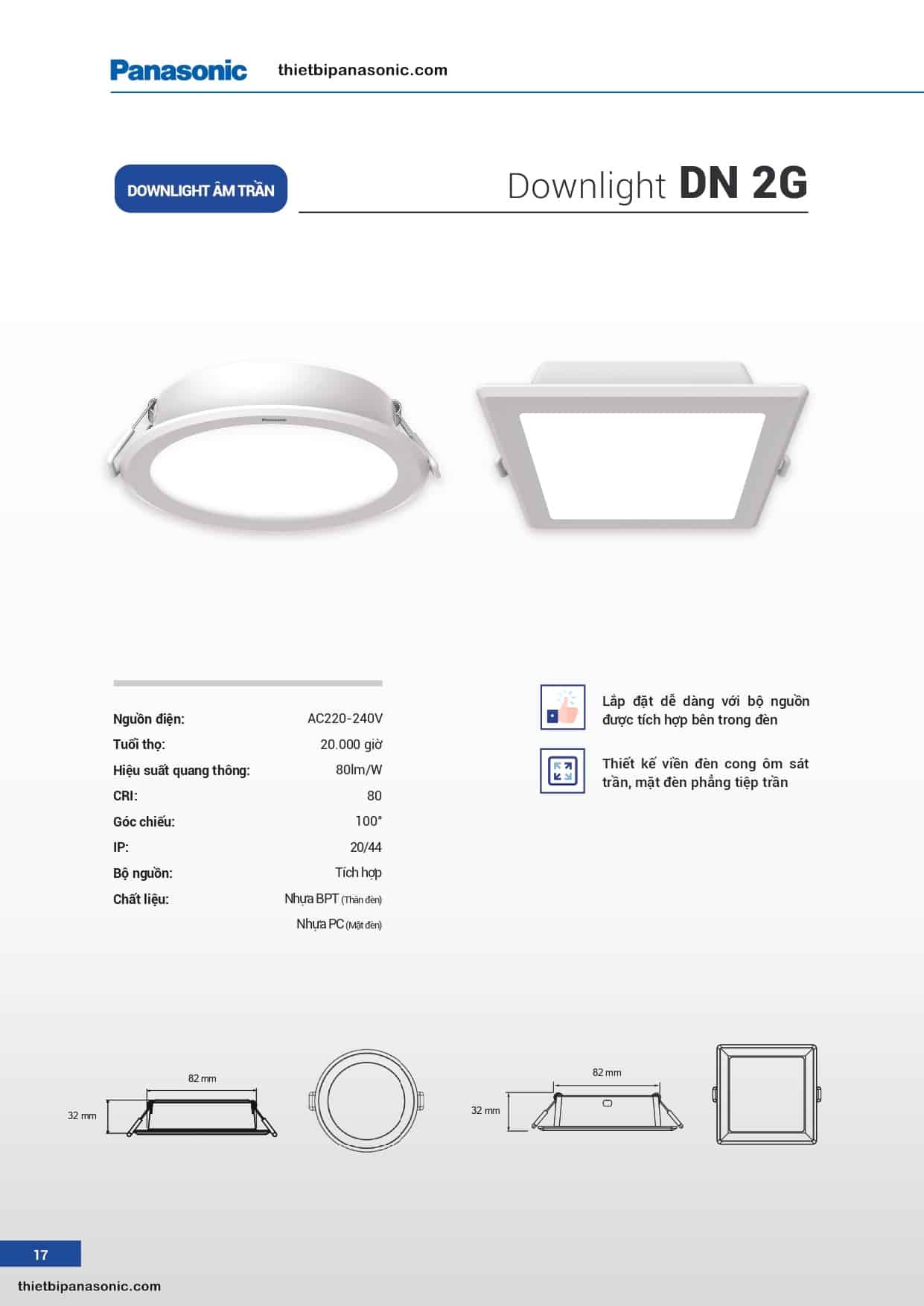 Catalogue - Bảng giá đèn LED Panasonic 2022 (Trang 14/88)
