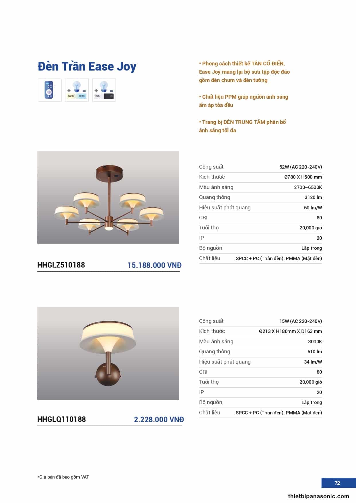 Catalogue - Bảng giá đèn LED Panasonic 2022 (Trang 69/88)