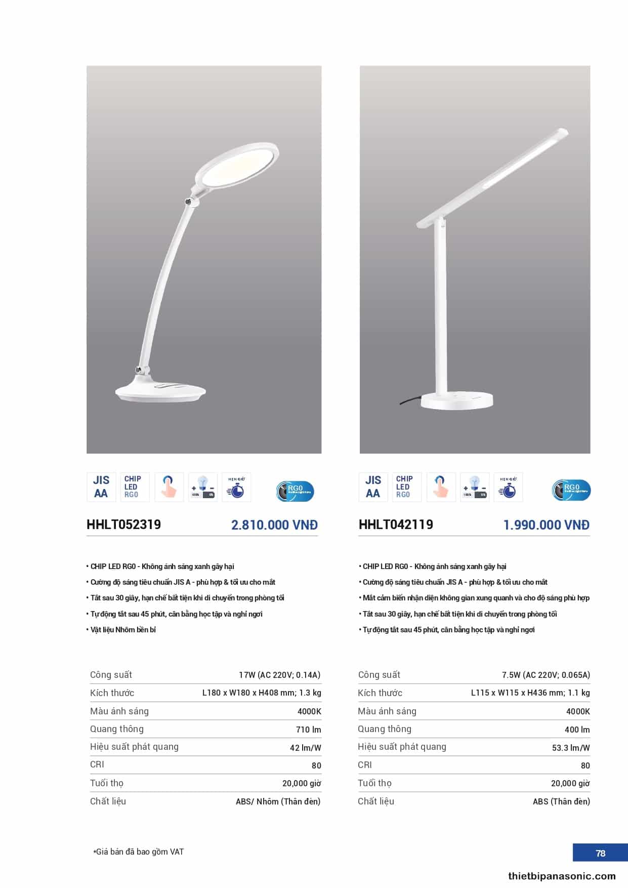 Catalogue - Bảng giá đèn LED Panasonic 2022 (Trang 75/88)