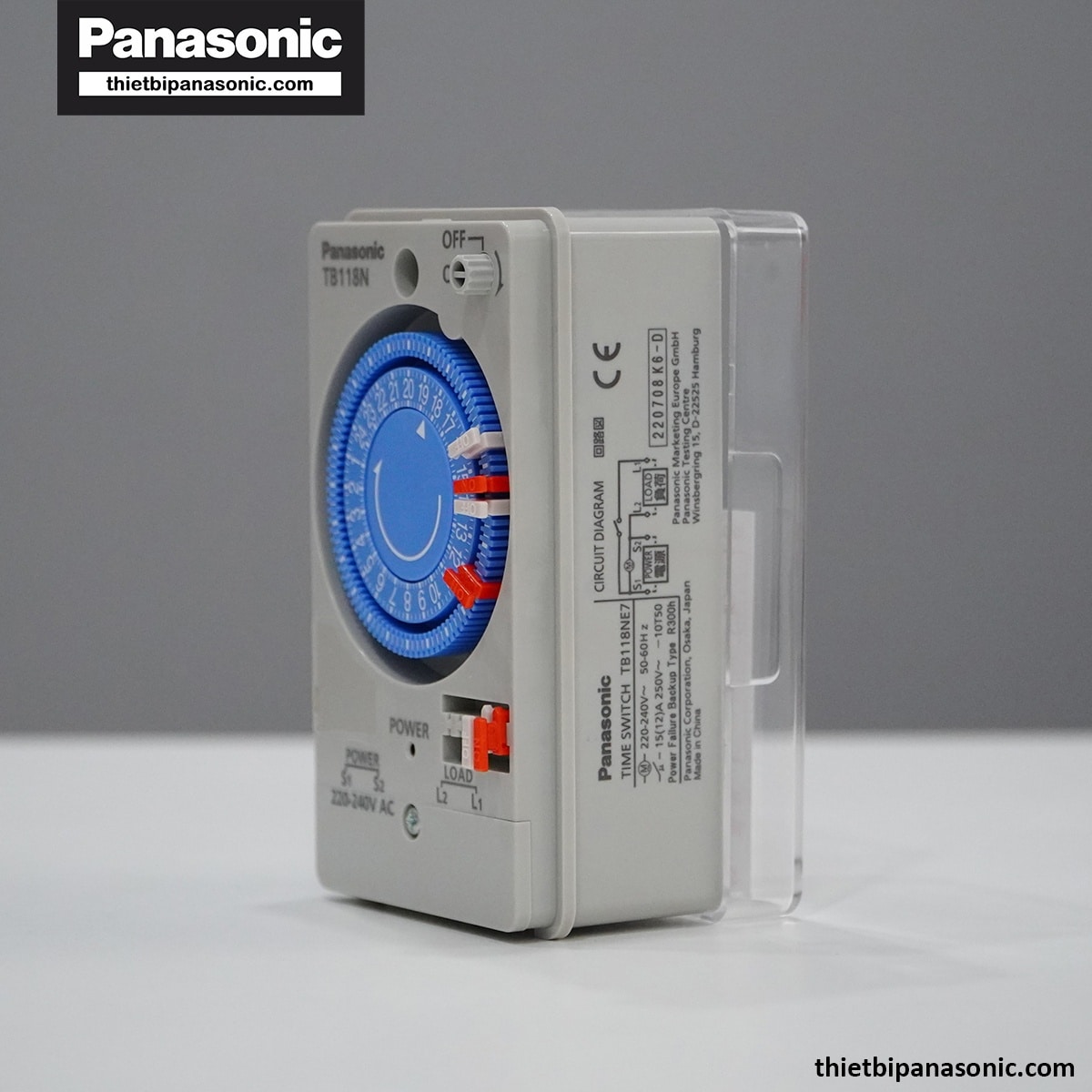 Mặt bên phải của Công tắc hẹn giờ Panasonic TB178