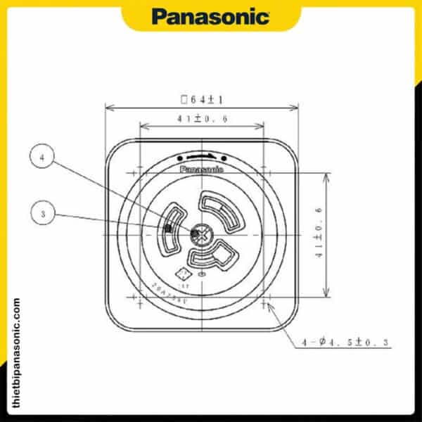 Bản vẽ kỹ thuật của Ổ cắm Locking Panasonic WK2315K, WK2320K, WK2330