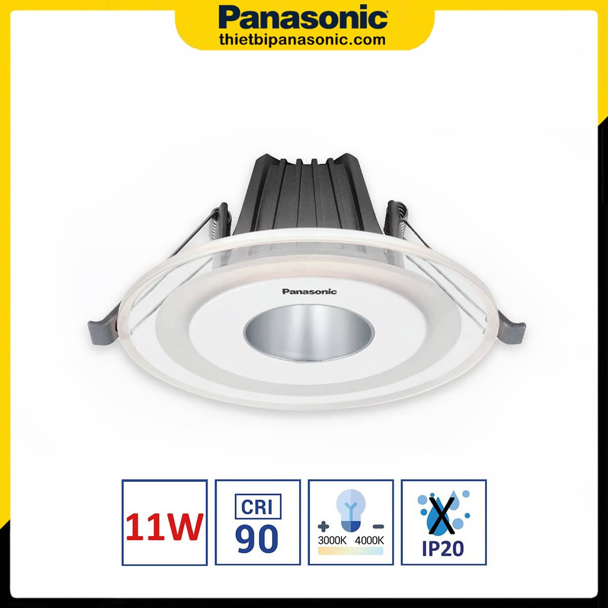 Đèn LED âm trần Panasonic LGP Series viền lớn NNNC7616188 (11W)