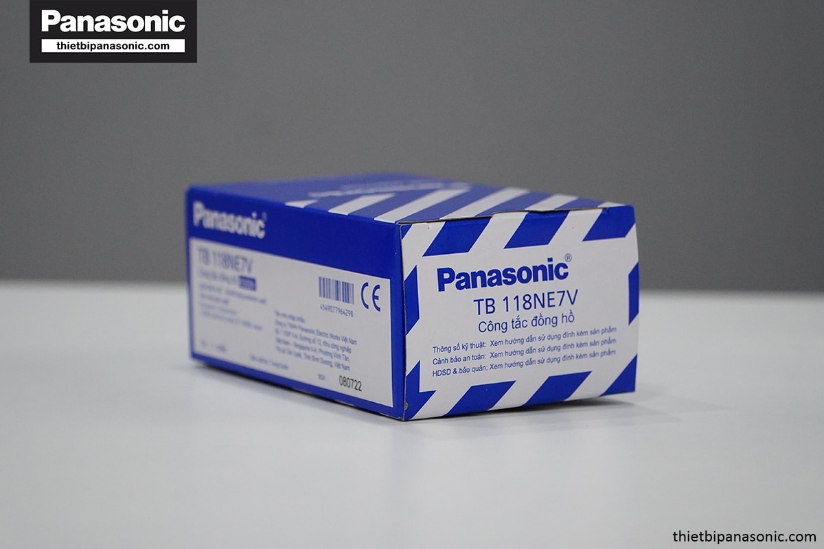 Hộp đựng của Công tắc đồng hồ Panasonic TB118 chứ thông số kỹ thuật