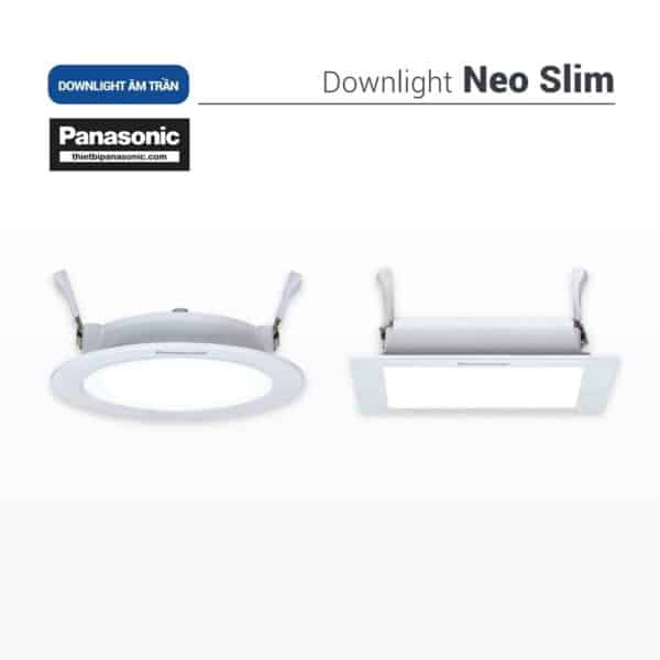 Đèn âm trần siêu mỏng Panasonic Neo Slim Đơn sắc tròn | 6W 9W 12W 15W 18W