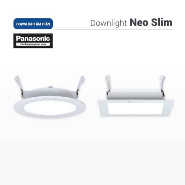Đèn âm trần siêu mỏng Panasonic Neo Slim Vuông công suất 6W và 9W