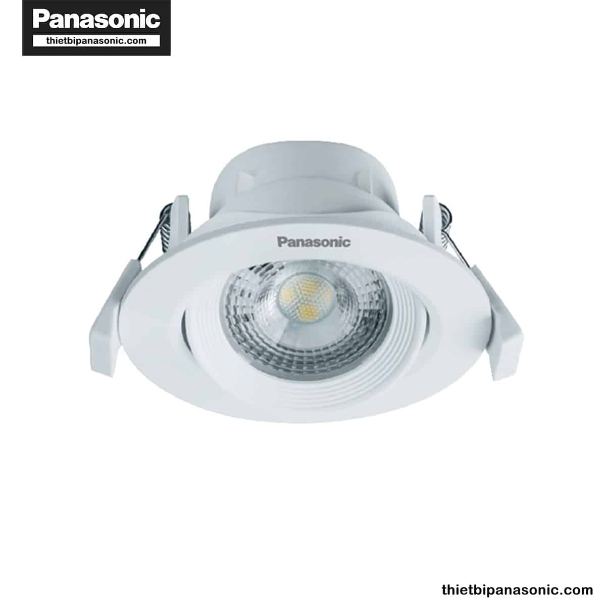 Đèn LED âm trần chỉnh góc Panasonic 5W tròn, góc chiếu 38° NNNC7630188 (ánh sáng vàng), NNNC7631188 (ánh sáng trung tính), NNNC7635188 (ánh sáng trắng)