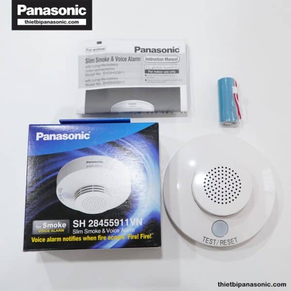 Đầu báo cháy Panasonic SH28455911 kèm hộp đựng và hướng dẫn sử dụng