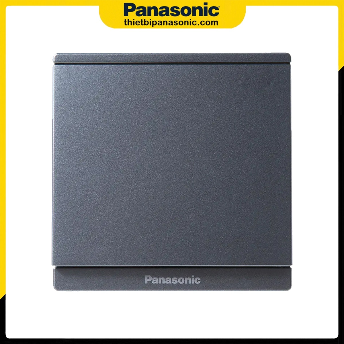 Bộ 1 công tắc 1 chiều Panasonic Moderva màu xám không chỉ báo WMF501MYH-VN