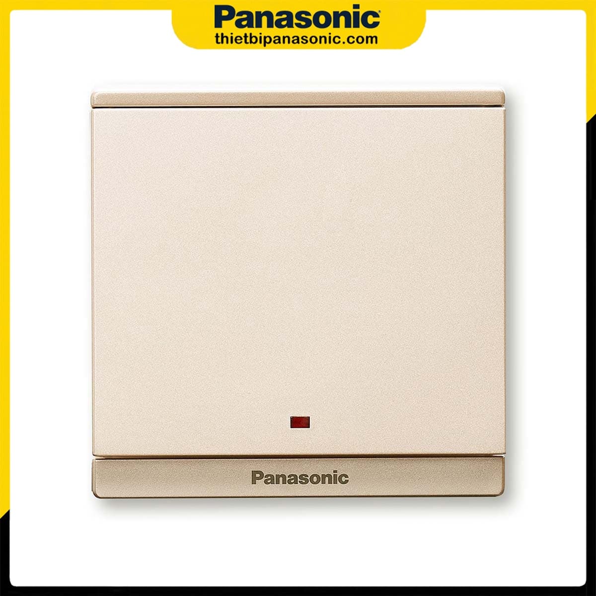 Bộ 1 công tắc 2 tiếp điểm Panasonic Moderva WMFV503307MYZ (vàng ánh kim)