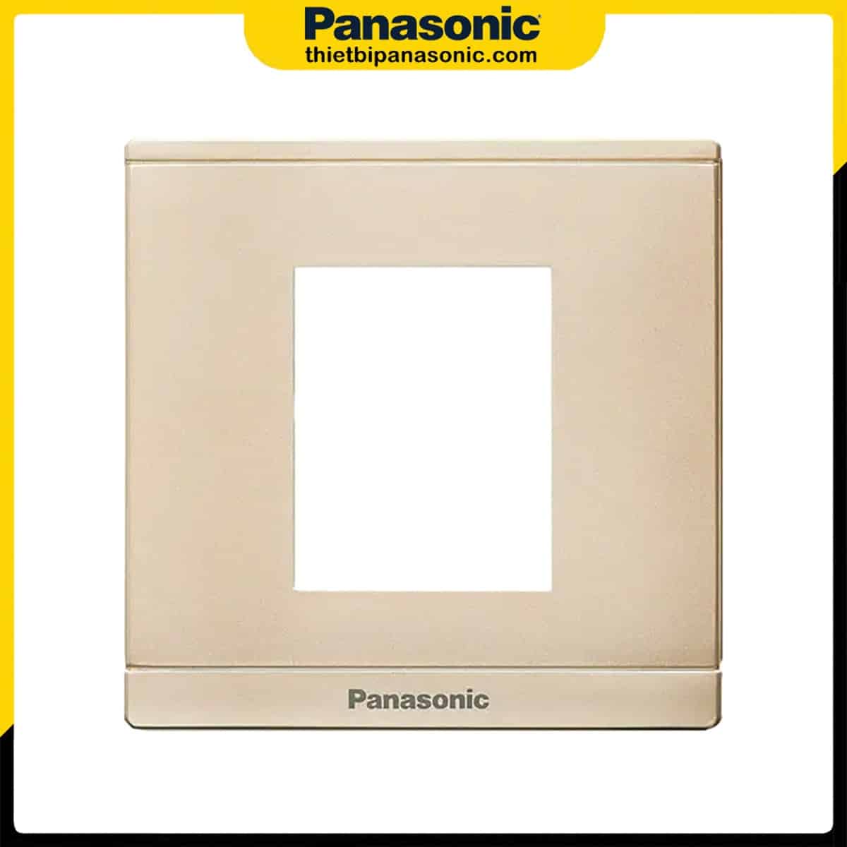 Mặt 2 thiết bị Panasonic Moderva màu vàng ánh kim WMFV7812MYZ