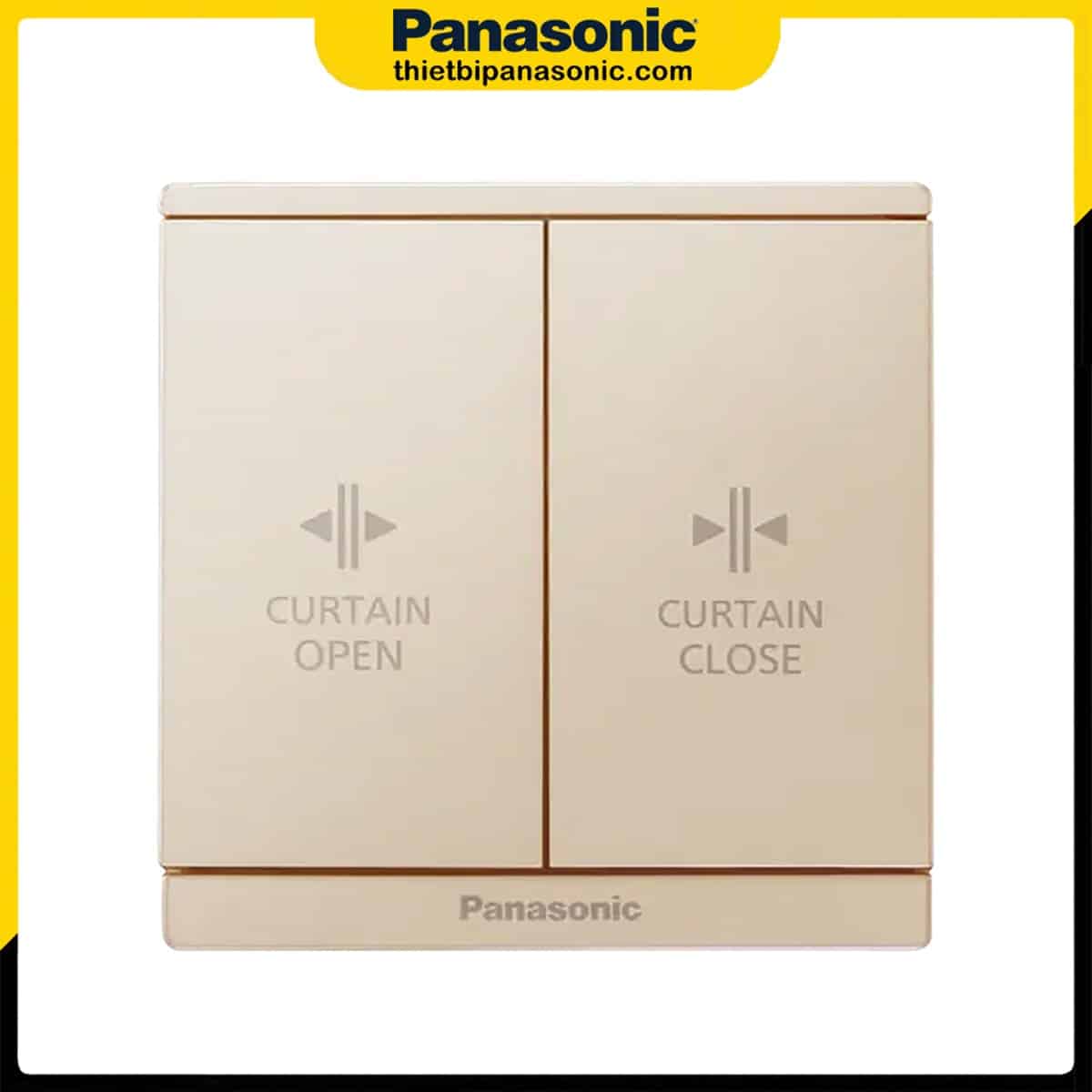 Nút nhấn đóng mở rèm cửa Panasonic Moderva WMF533MYZ-VN (màu vàng ánh kim)