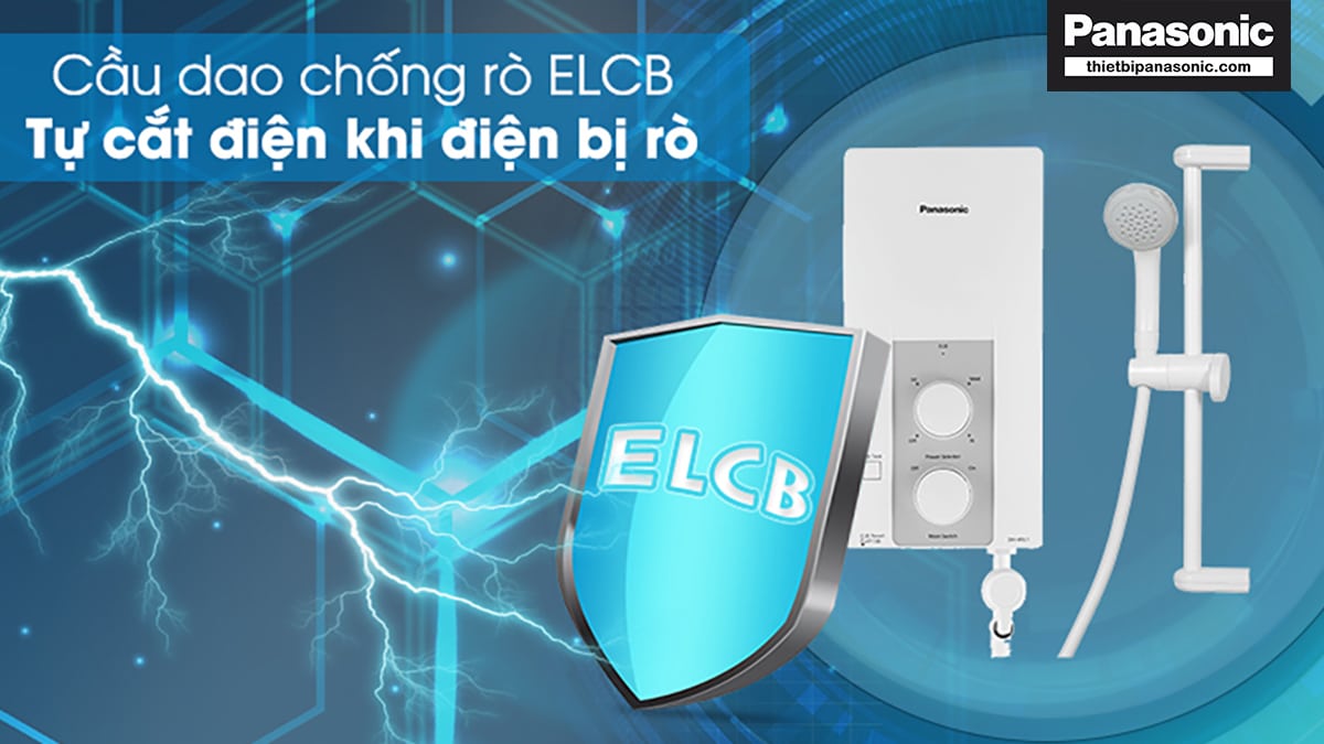 Cầu dao chống giật ELCB tự ngắt điện khi máy nước nóng bị rò điện đảm bảo an toàn trong quá trình sử dụng