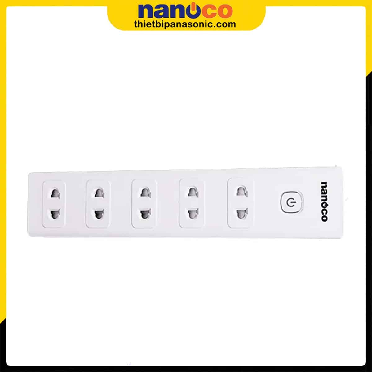Ổ cắm có dây Nanoco NES5215-3 | 3750W, 5 ổ cắm, 1 công tắc