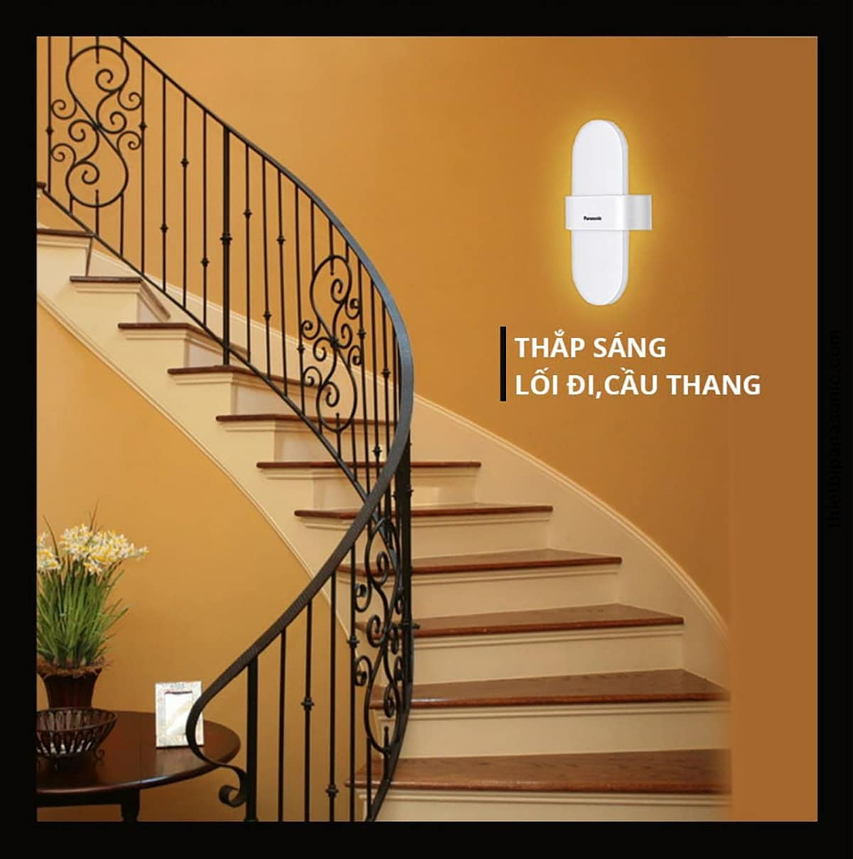 Ứng dụng của Đèn gắn tường HHBQ100688 trong thắp sáng lối đi và cầu thang
