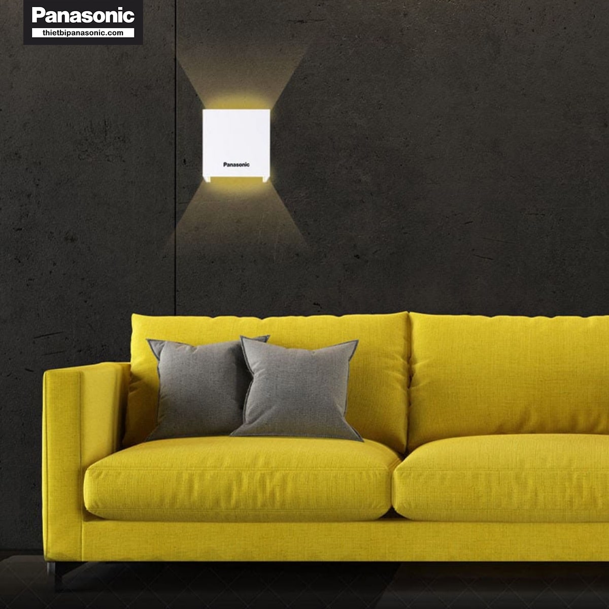 Đèn hắt tường Panasonic HHBQ1005B88 Màu Đen có tuổi thọ bền bỉ lên đến 20.000 giờ