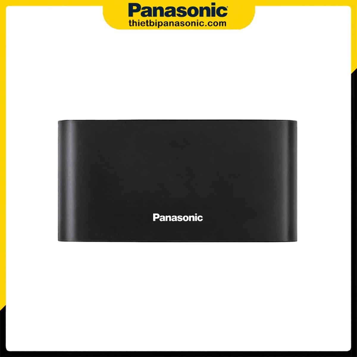 Mặt trước của Đèn rọi tường Panasonic HHBQ1004B88 Màu Đen
