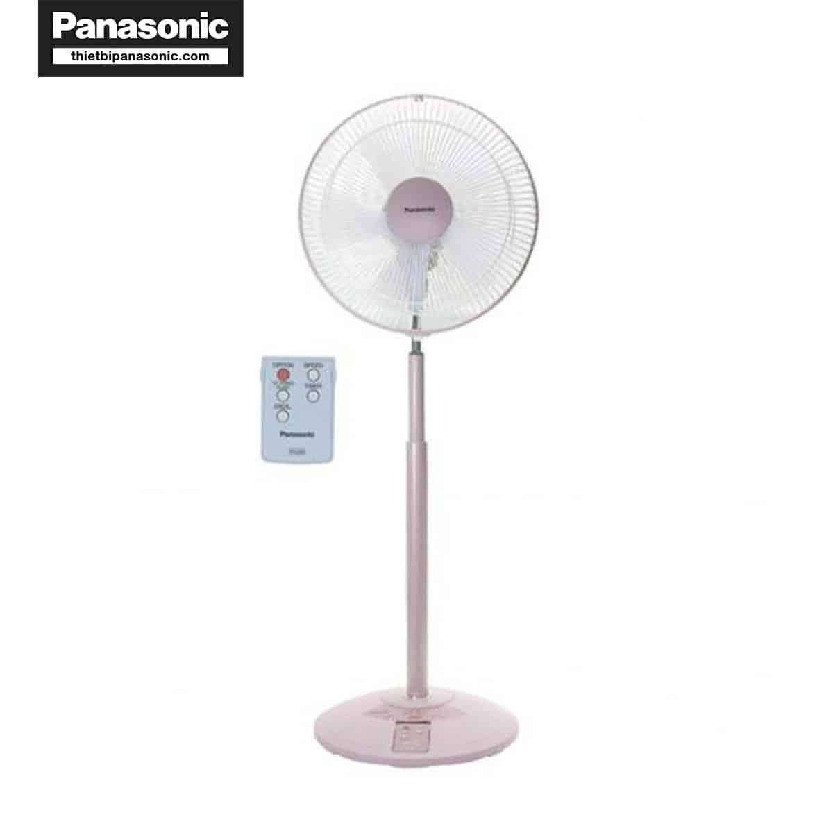 Ngoại hình của Quạt đứng Panasonic F-308NHP màu hồng 37W có remote