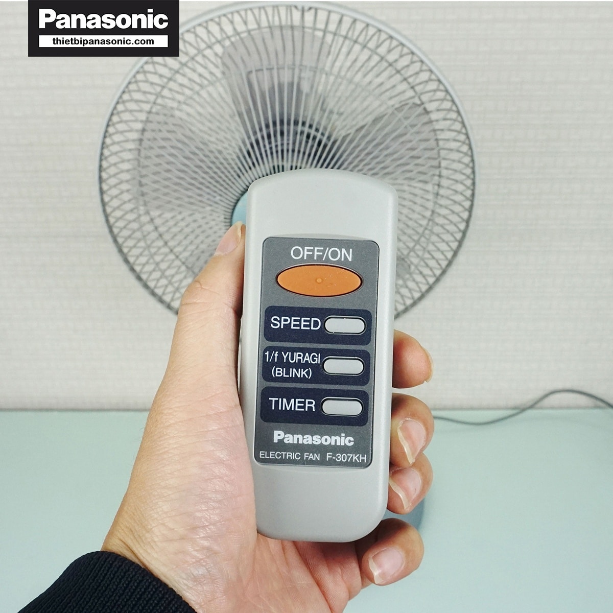 Hình ảnh thực tế của Quạt đứng Panasonic F-307KHS màu bạc