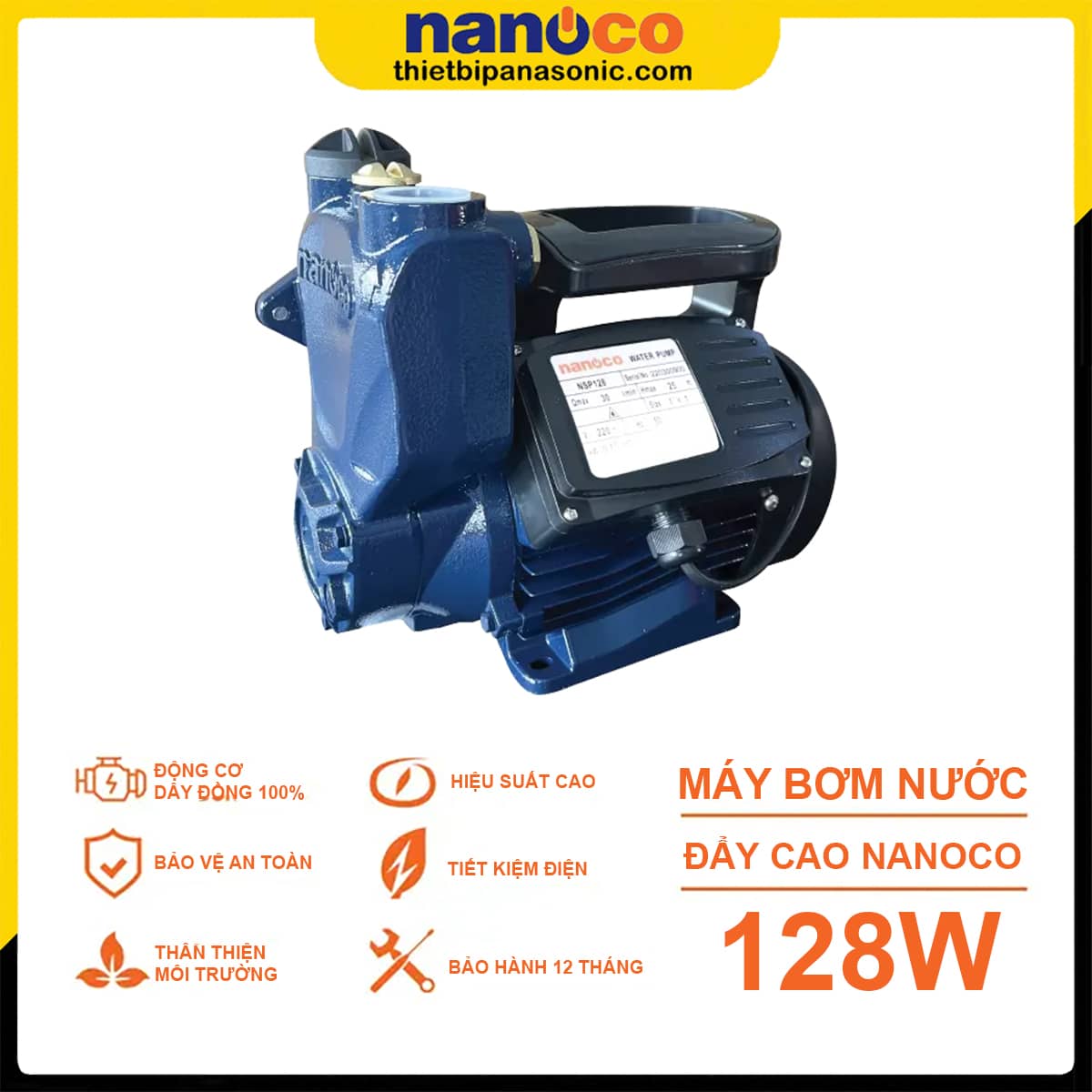 Ưu điểm nổi bật của Máy bơm đẩy cao Nanoco NSP128 128W