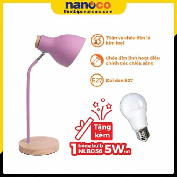 Những ưu điểm nổi bật của Đèn bàn Nanoco NDKC03WP Màu Hồng
