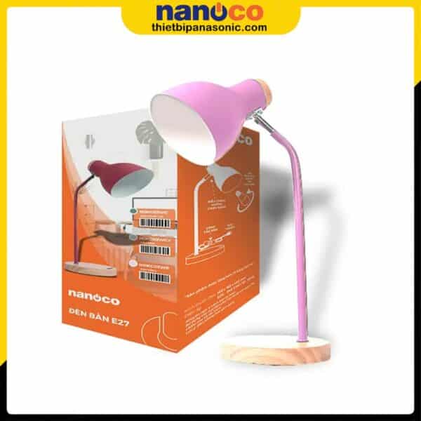 Đèn bàn Nanoco NDKC03WP đế gỗ được đóng gói chắc chắn thuận lợi trong việc vận chuyển