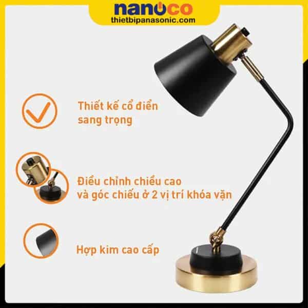 Những ưu điểm nổi bật của Đèn bàn cổ điển Nanoco NDKC04IB