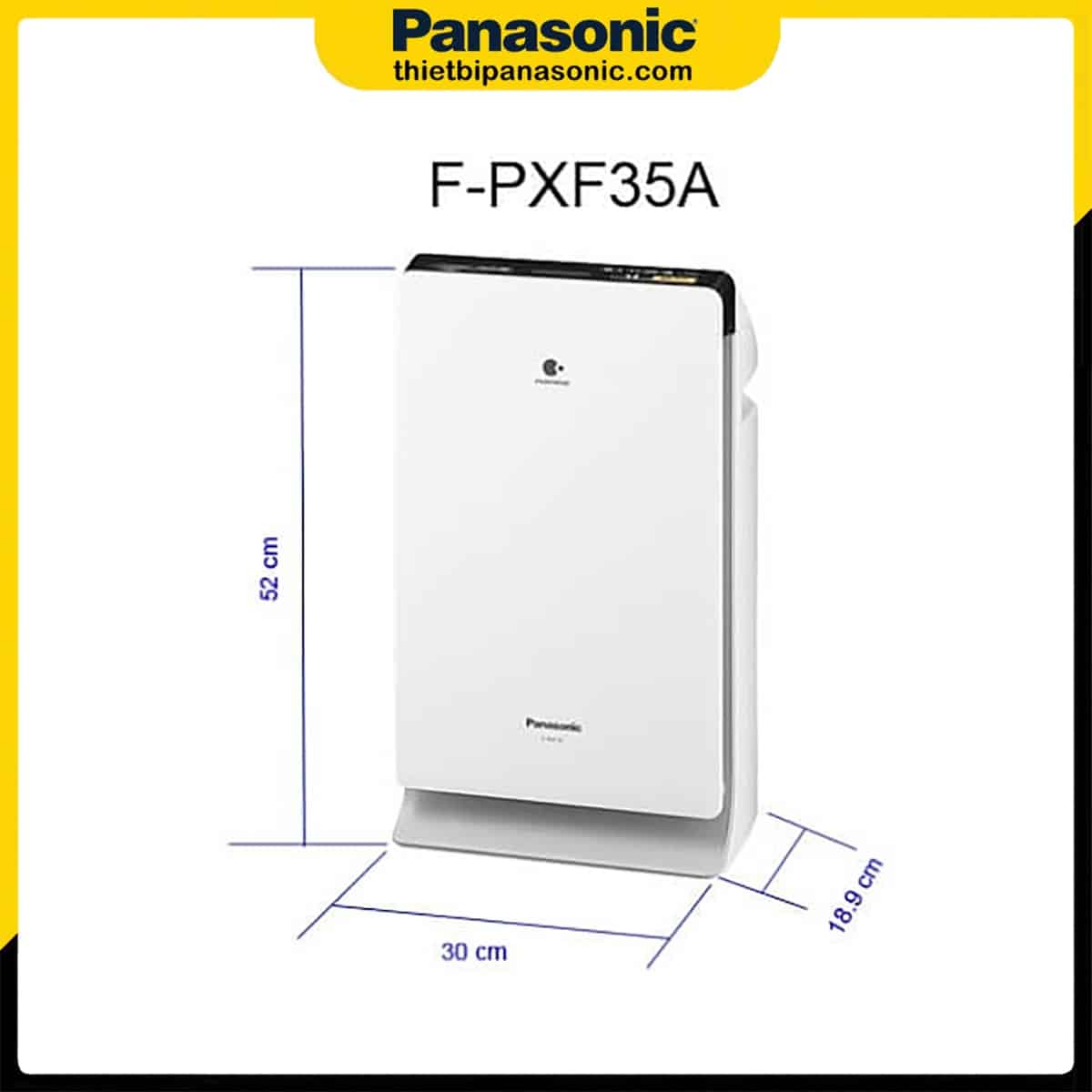 Kích thước của Máy lọc không khí Panasonic F-PXM35A-S