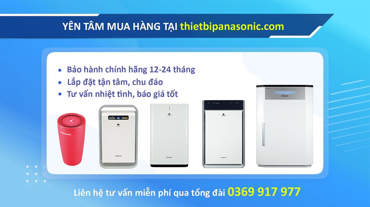 Yên tâm mua Máy lọc không khí Panasonic Nanoe X tại thietbipanasonic.com