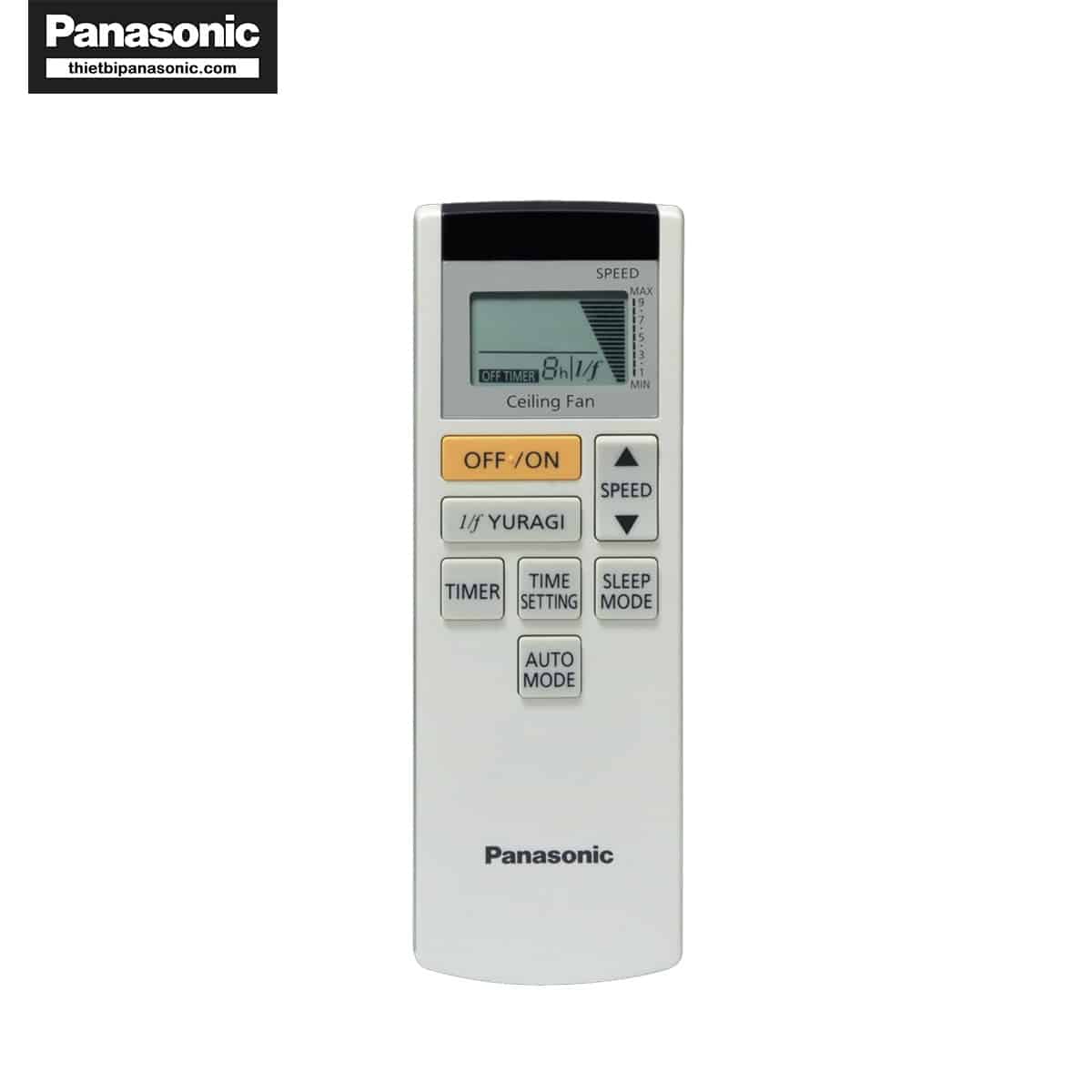 Remote điều khiển Quạt trần Panasonic F-60FEN được tích hợp nhiều phím chức năng cùng màn hình LCD dễ thao tác sử dụng