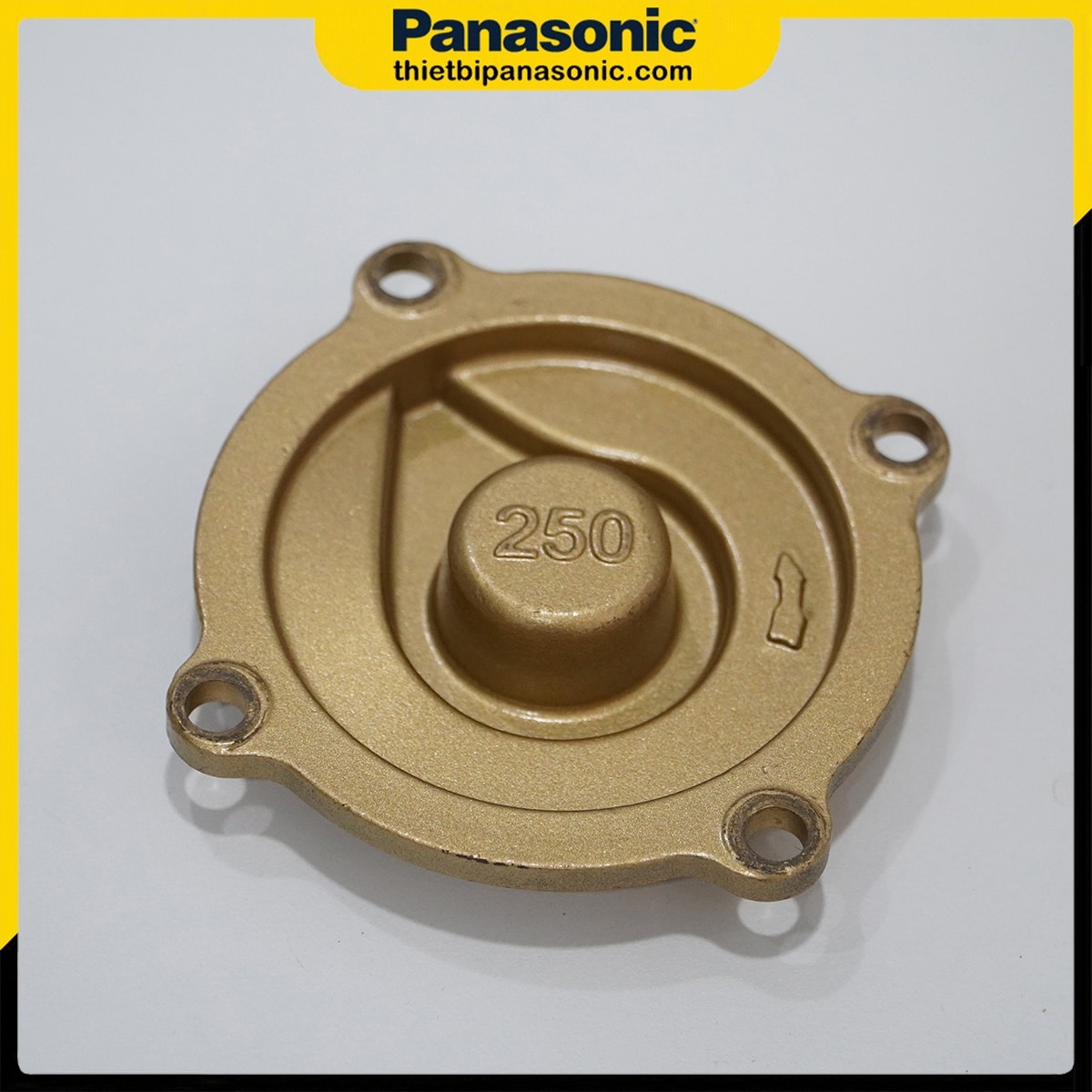 Nắp cánh bơm Panasonic 250W được làm bằng đồng mang lại độ bền bỉ tối ưu