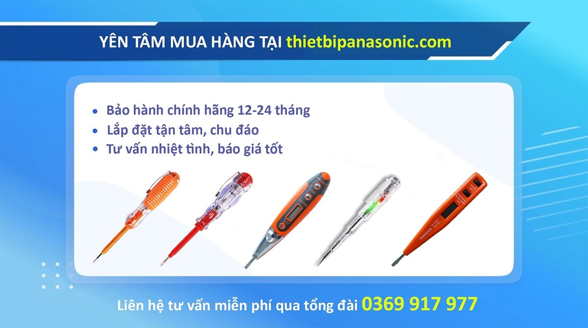 Yên tâm mua thiết bút thử điện Nanoco tại thietbipanasonic.com