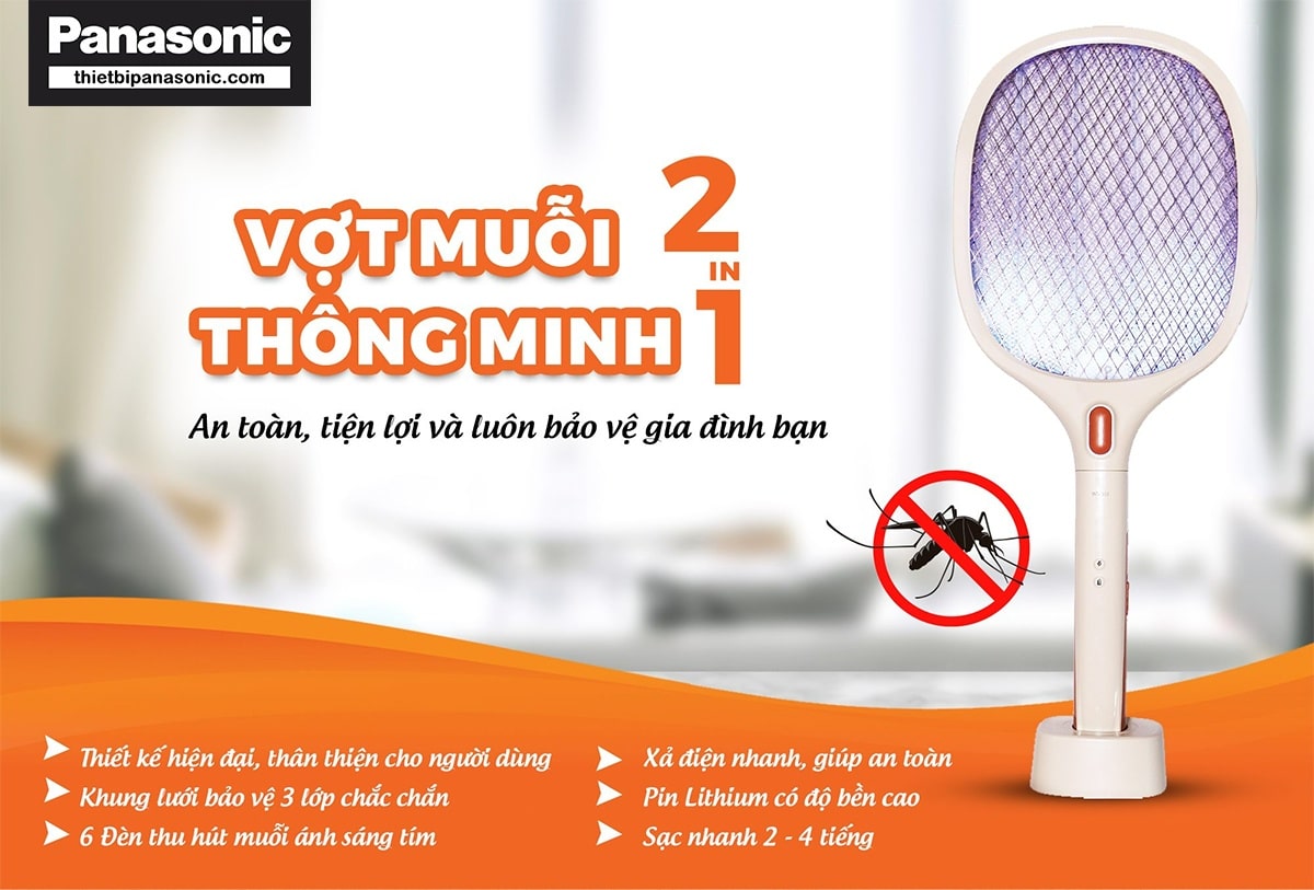 Những ưu điểm nổi bật của vợt muỗi thông minh Nanoco