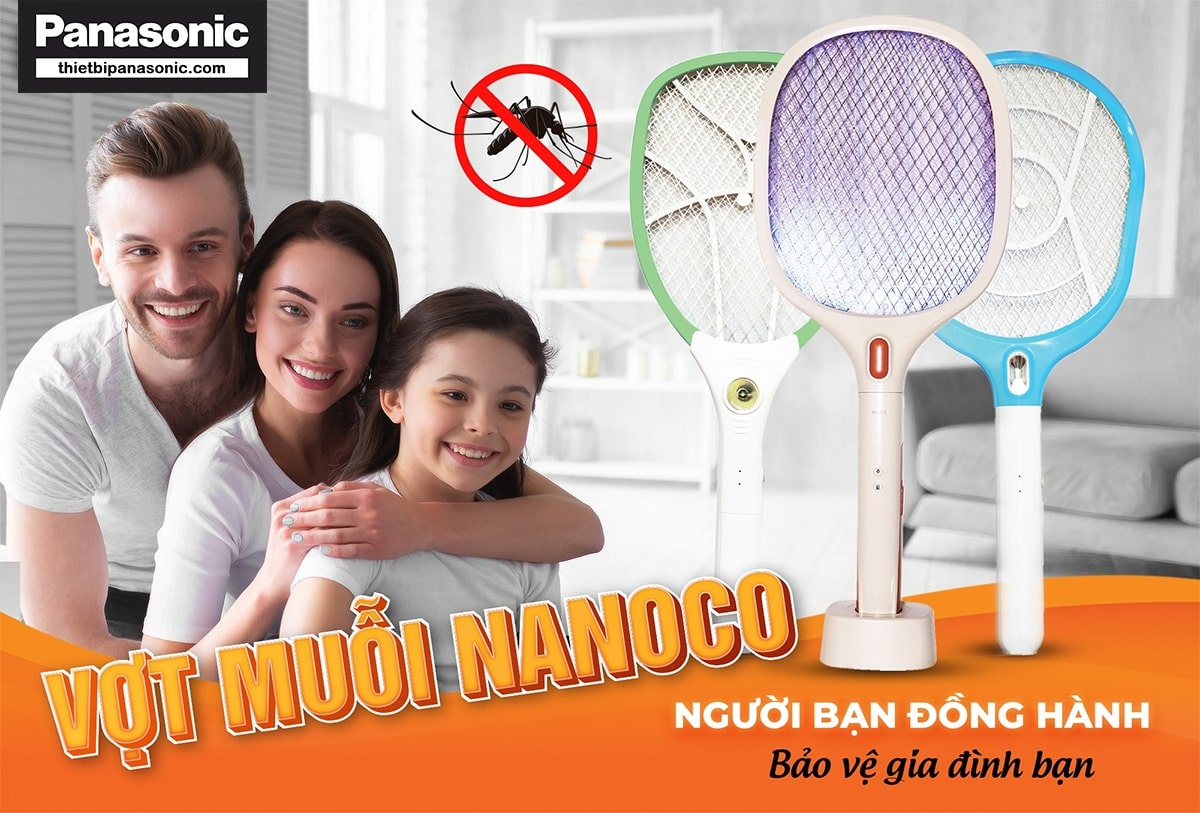 Cây vợt muỗi loại tốt Nanoco là người bạn đồng hành bảo vệ gia đình bạn